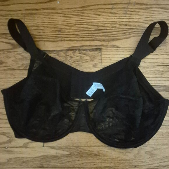 HSIA Black Lace Underwire Bra - Women’s US 42DDD - Picture 1 of 5